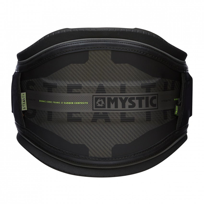 2023 Mystic Stealth Hardshell Waist Harness - Black